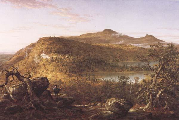 Thomas Cole A View of the Two Lakes and Mountain House,Catskill Mountains Morning Germany oil painting art